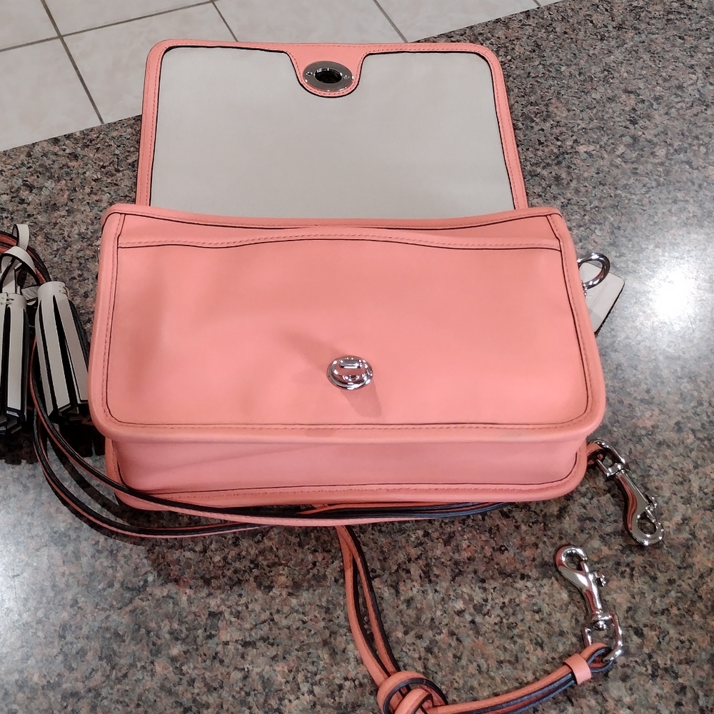 Coach Legacy Perforated Leather Cross body Bag - Picture 11 of 17